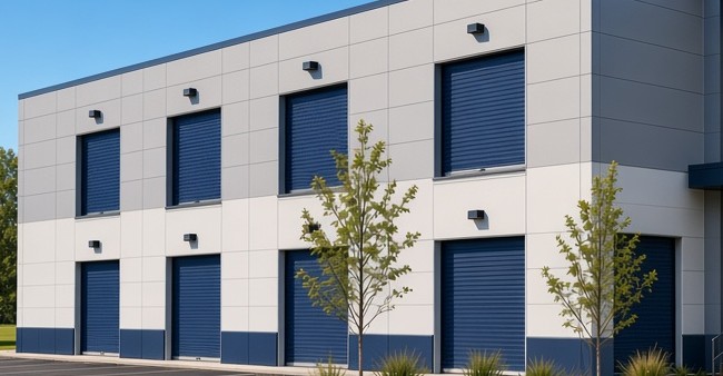 Climate-controlled self-storage building